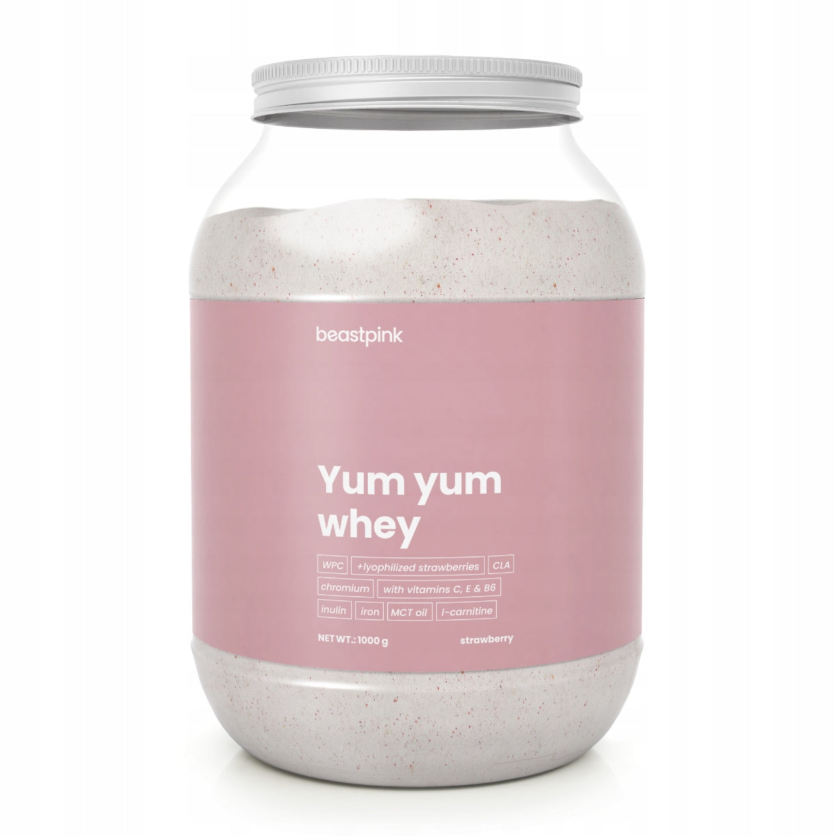 PROTEIN YUM YUM WHEY WPC CONDITIONER FOR WOMEN BeastPink 1000g strawberry