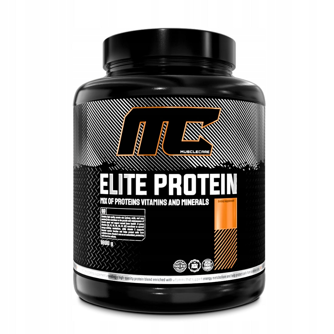 PROTEIN mix WPC WPI protein Muscle Care Elite Protein 1800g VANILLA BLUEBERRY Expiration date not specified