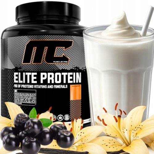 PROTEIN mix WPC WPI protein Muscle Care Elite Protein 1800g VANILLA BLUEBERRY