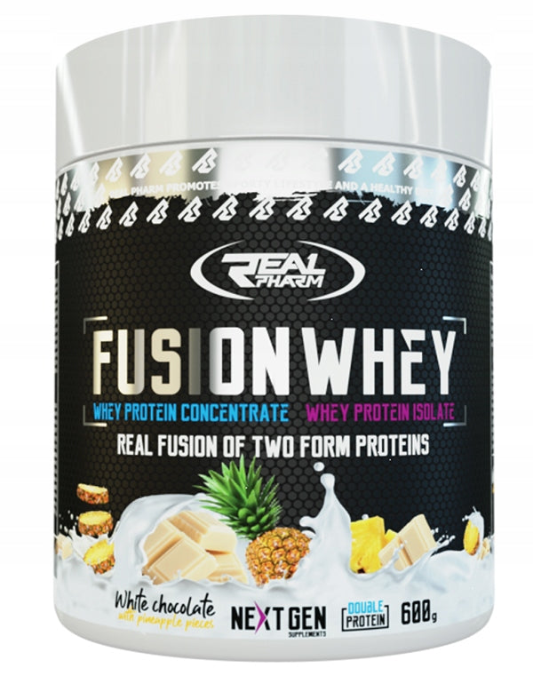 PROTEIN protein supplement WPI/WPC Real Pharm Fusion Whey 600g Chocolate Mint Expiration date not specified