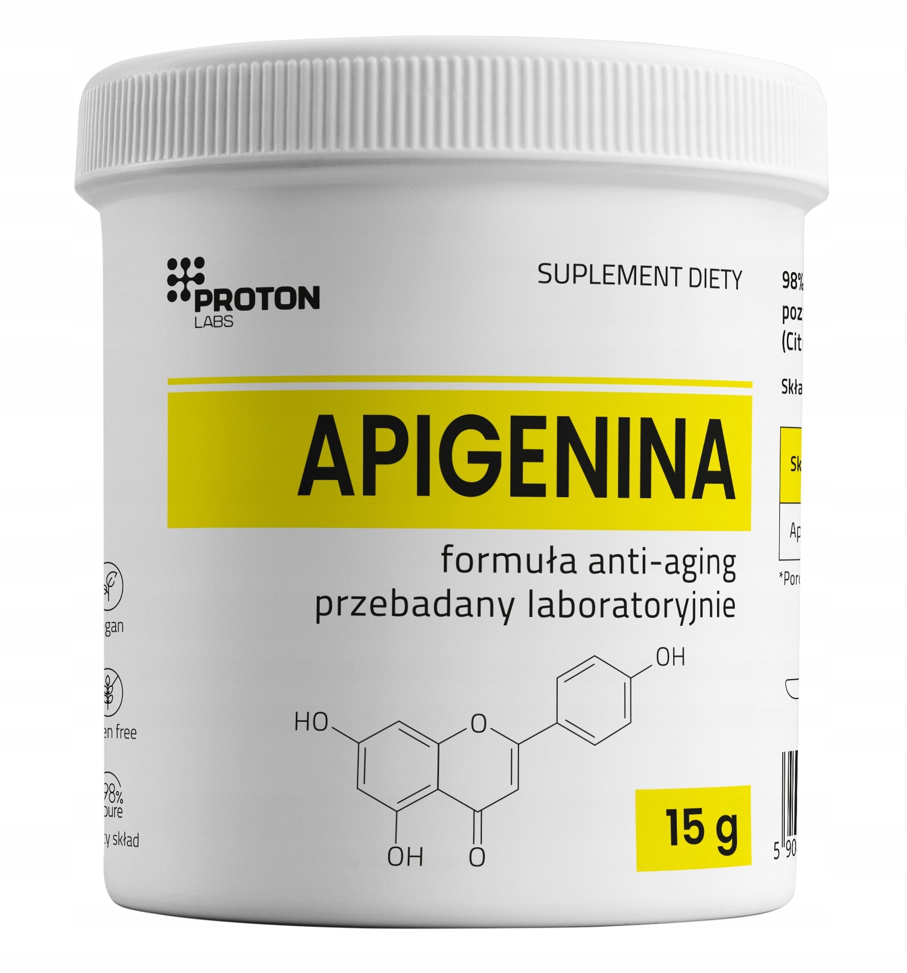PROTON LABS Apigenin 15g PURE POWDER Apigenin 98-99% PURE