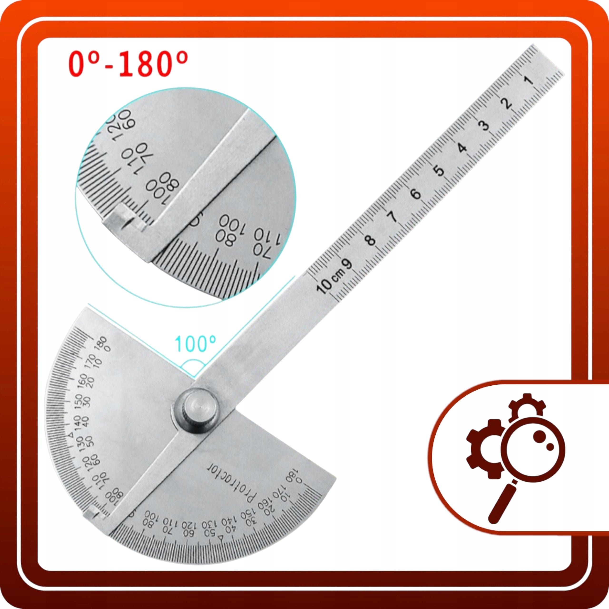 PROTRACLATOR 0-180 ADJUSTABLE UNIVERSAL DIAL L100 RULE Brand TurboTools