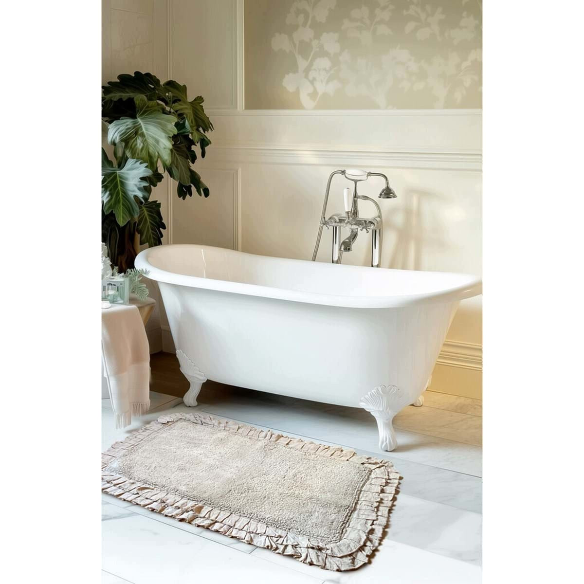 PROVENCE BATHROOM RUG BAGNO CHIARO BEIGE Blanc MariClo' Manufacturer code A3955699TO