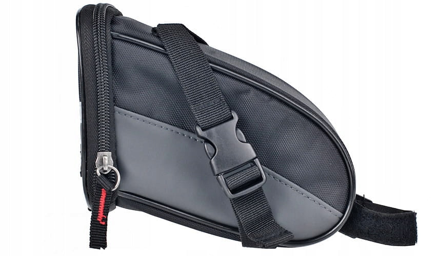 PROX Saddle pouch for bike BLACK-GRAY 1,2L Color gray