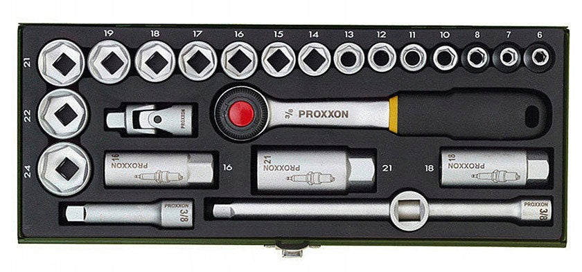 PROXXON SOCKET WRENCH SET.+ RATCHETS 3/8 24CZ.
