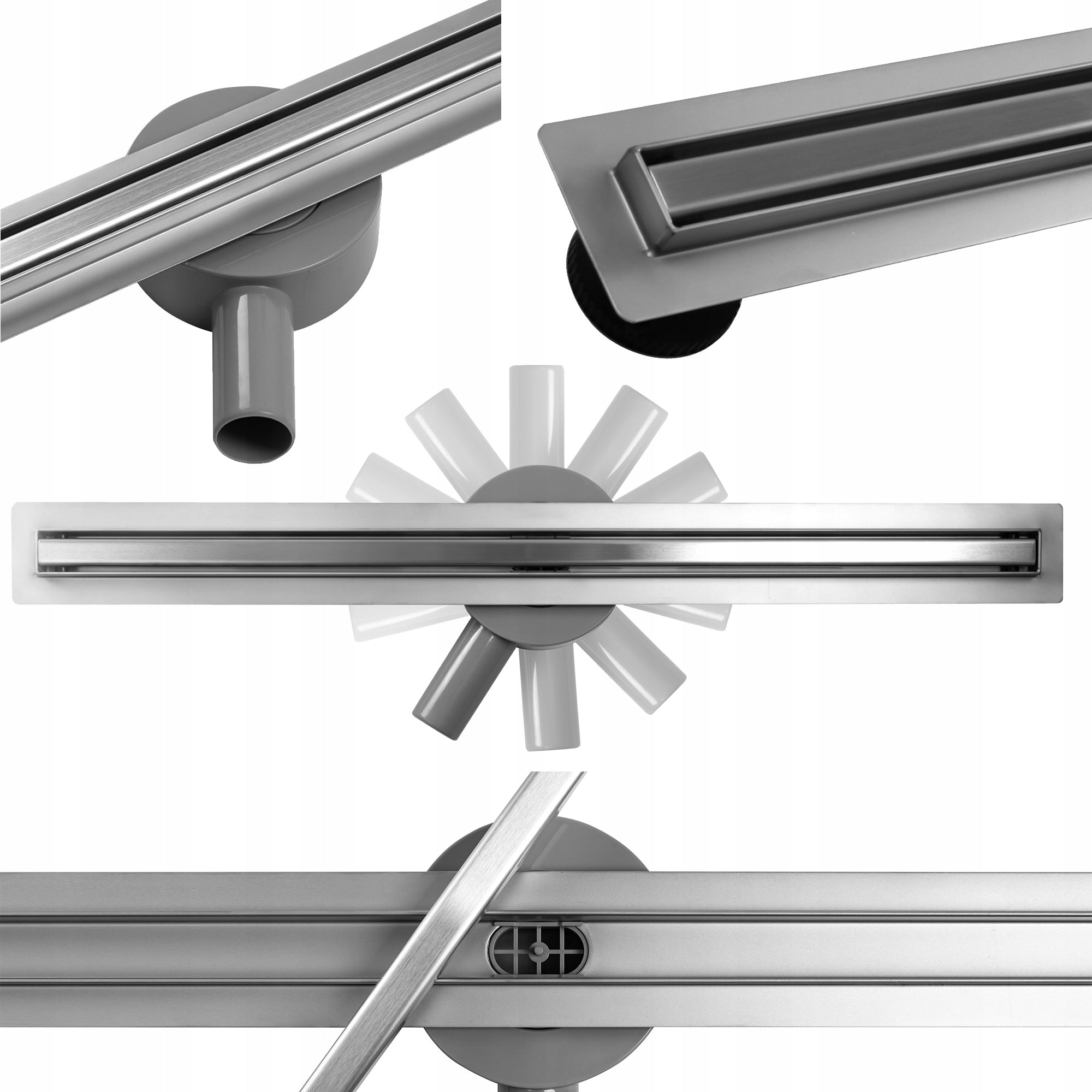 Eco360 Slim 60 Chrom-Linear-Duschrinne 