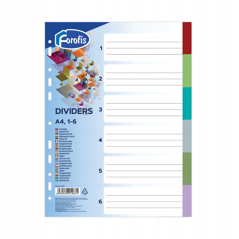 Einzelblätter Forofis, 1-6, Farbe, A4 