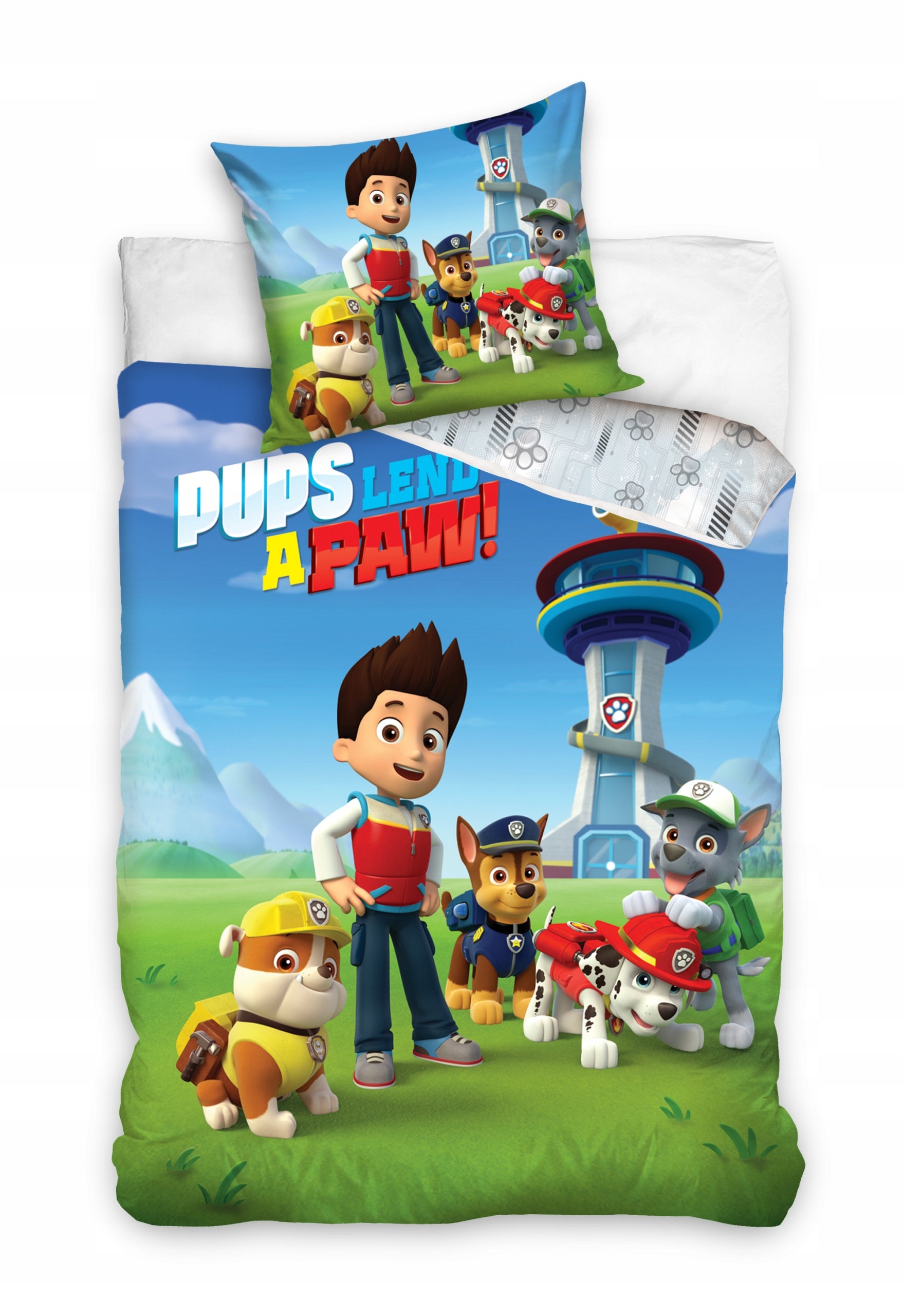 Vaikiškas patalynės komplektas Paw Patrol, 150x210, 2 dalių