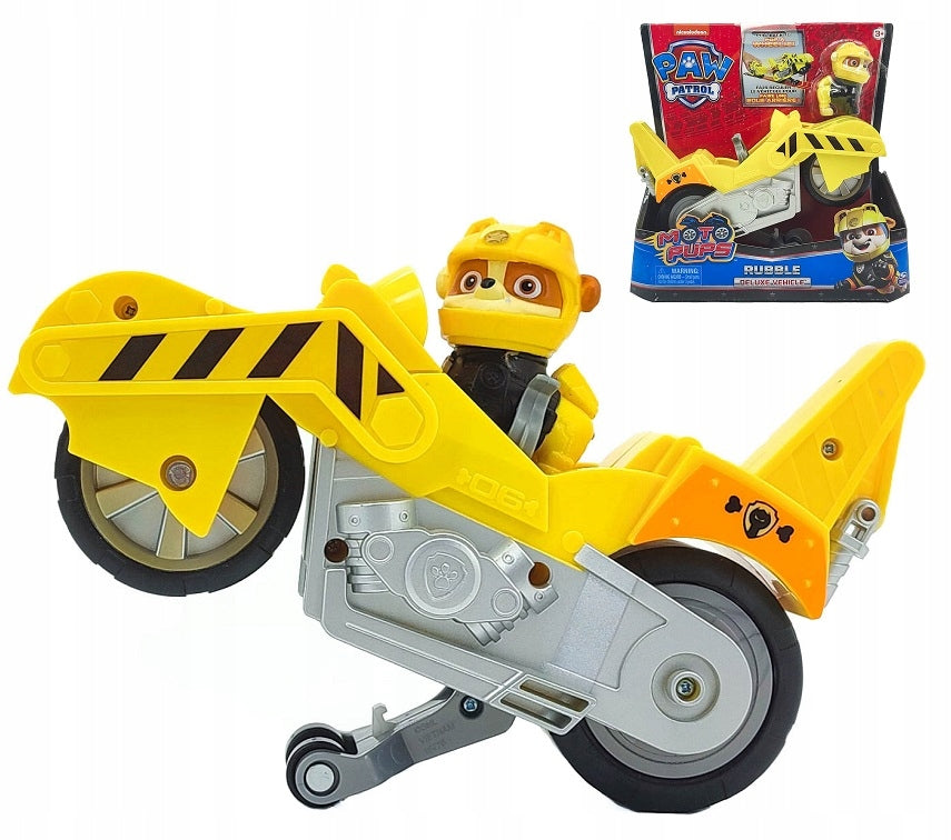 Figur und Motorrad Paw Patrol Rubble 