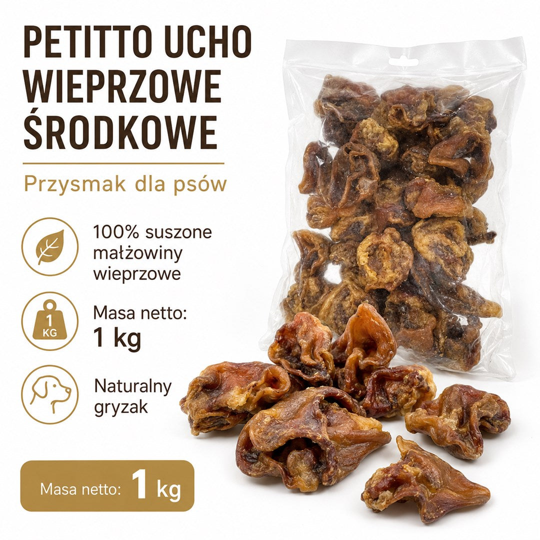 PT Middle Pork Ear 1kg Manufacturer code 5901443359210