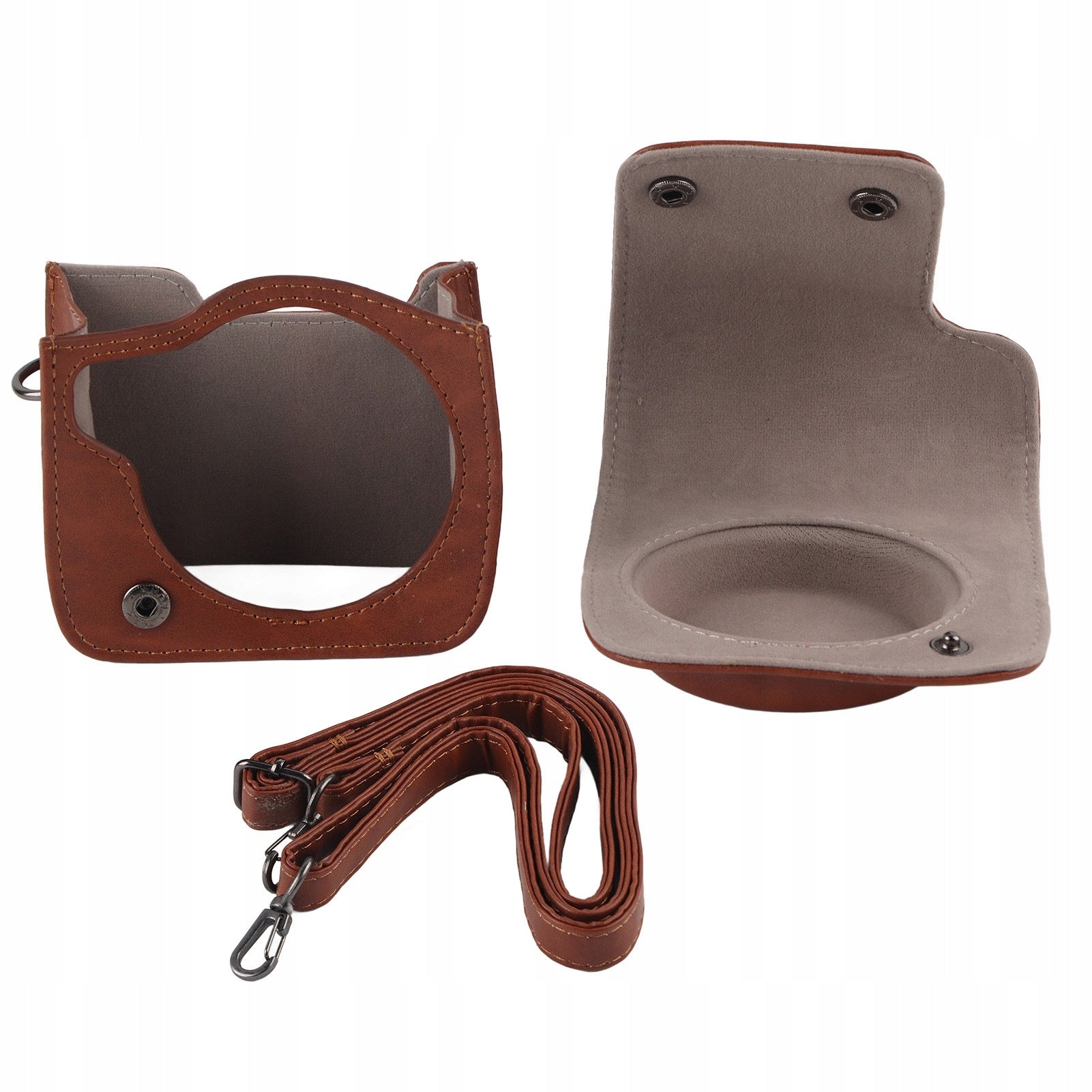 PU LEATHER PROTECTIVE BAG FOR FUJIFILM INSTAX MINI 90 WITH STRAP ON BM Brand no brand