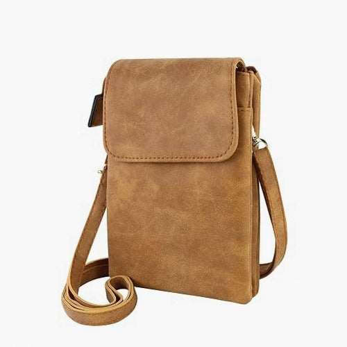 PU LEATHER SHOULDER BAG FOR WOMEN CROSSBODY MULTI-POCKET FOR HOME