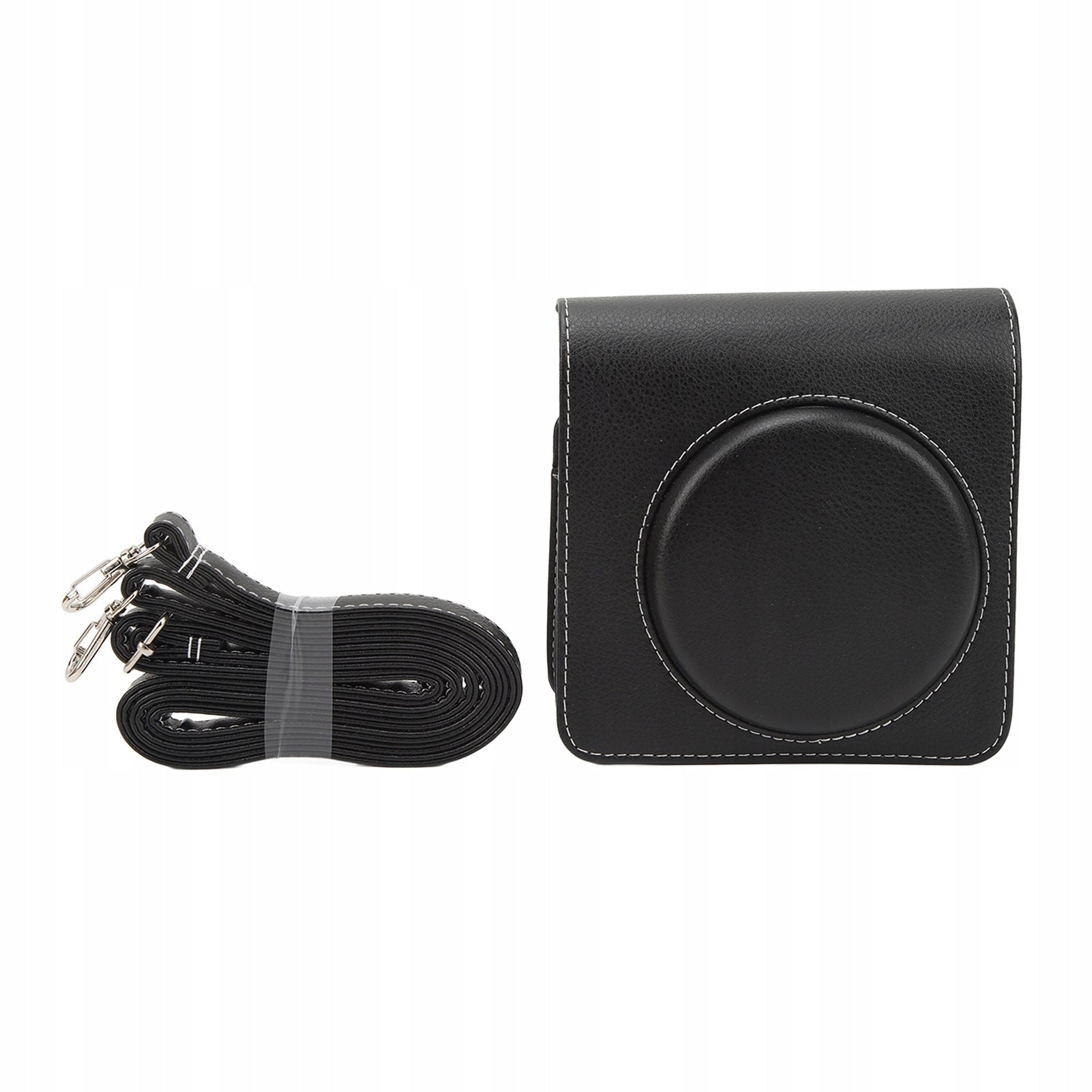 PU Leather Camera Protective Bag Vintage Multi Compartment 4R