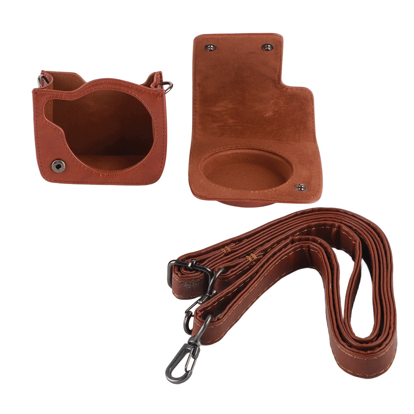 PU Leather Protective Cover for Fujifilm Instax Mini 90 with MO Strap Brand no brand