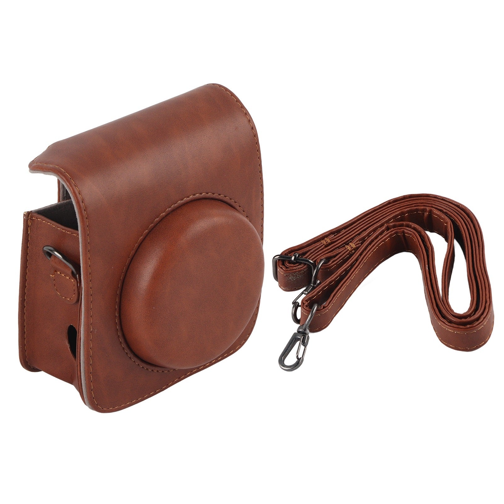 PU Leather Protective Cover for Fujifilm Instax Mini 90 with MO Strap