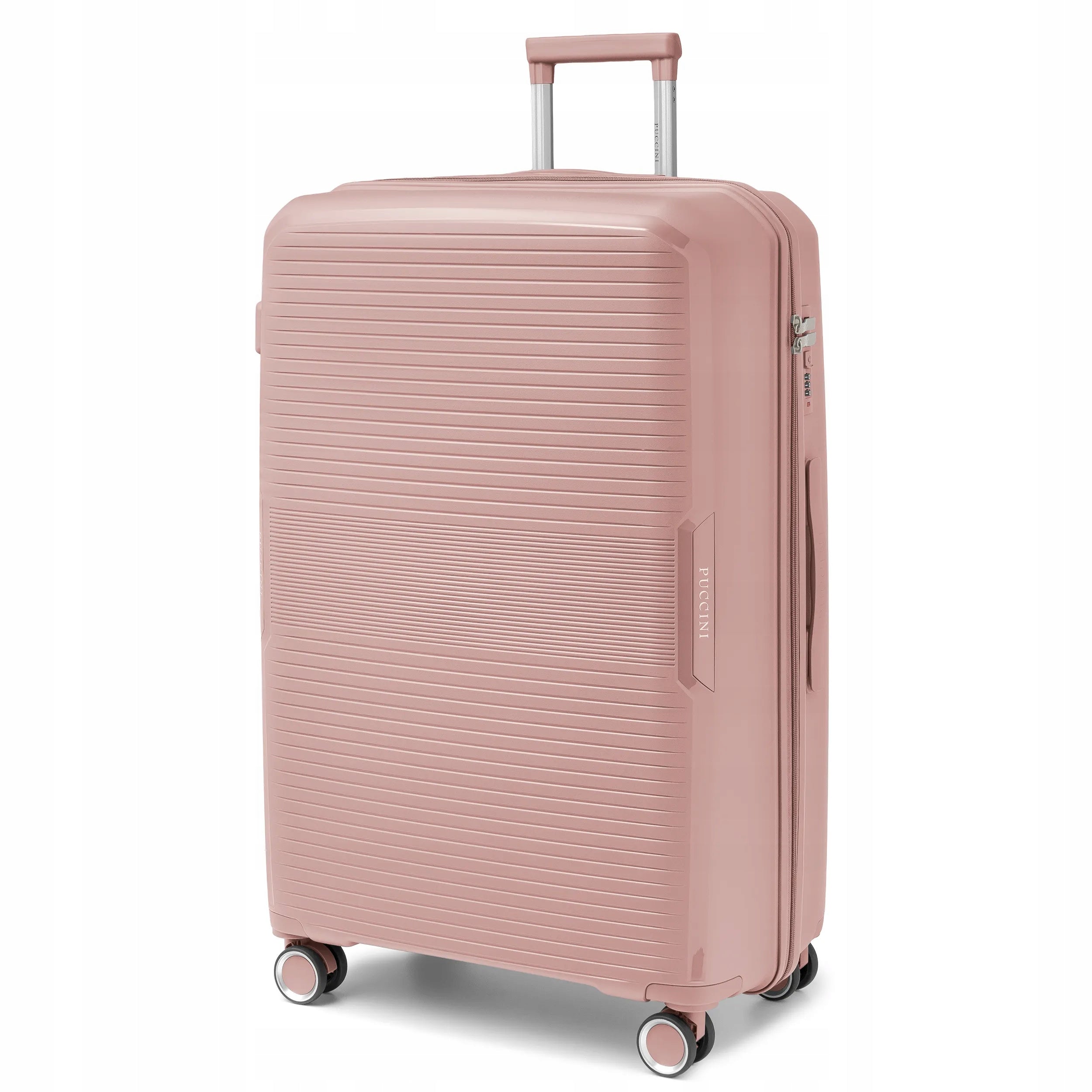 PUCCINI Large Travel Suitcase Hard On Wheels PP Pink PP029A-3C