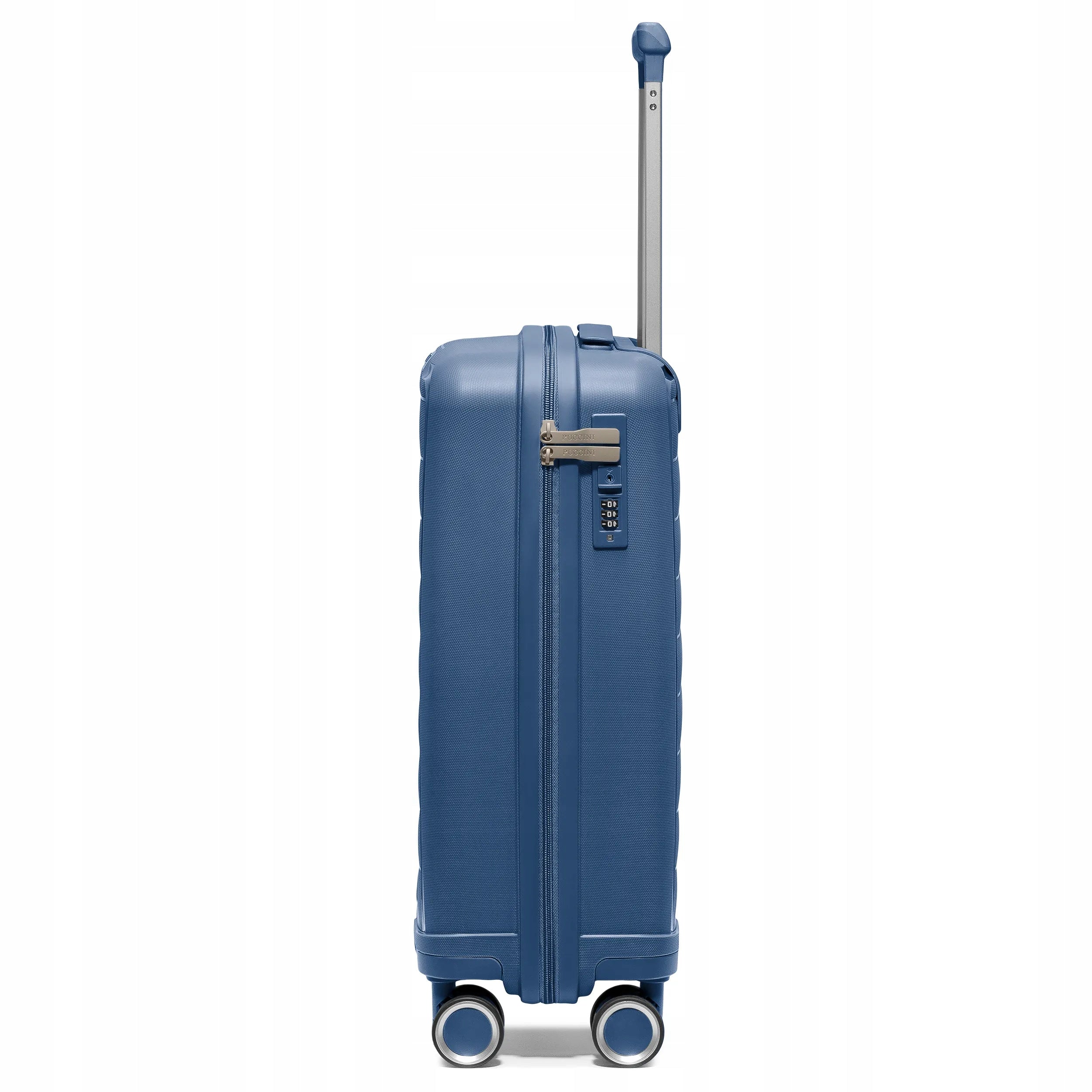 PUCCINI Travel Cabin Suitcase 4 Wheels Polypropylene Navy Blue PP030C-7A Brand PUCCINI