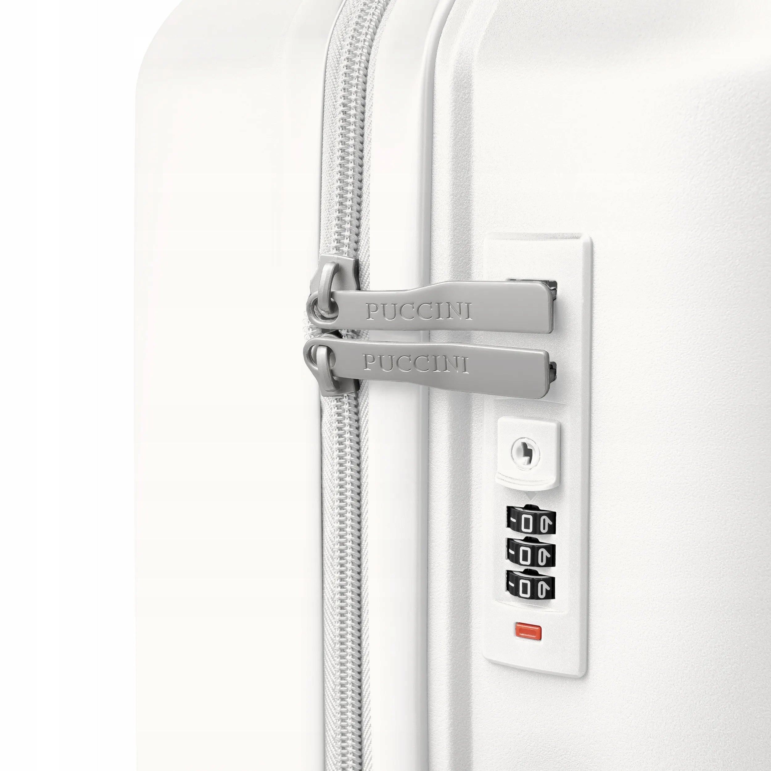 PUCCINI Travel Cabin Suitcase Hard On Wheels PP White PP029C-0 Height 55 cm