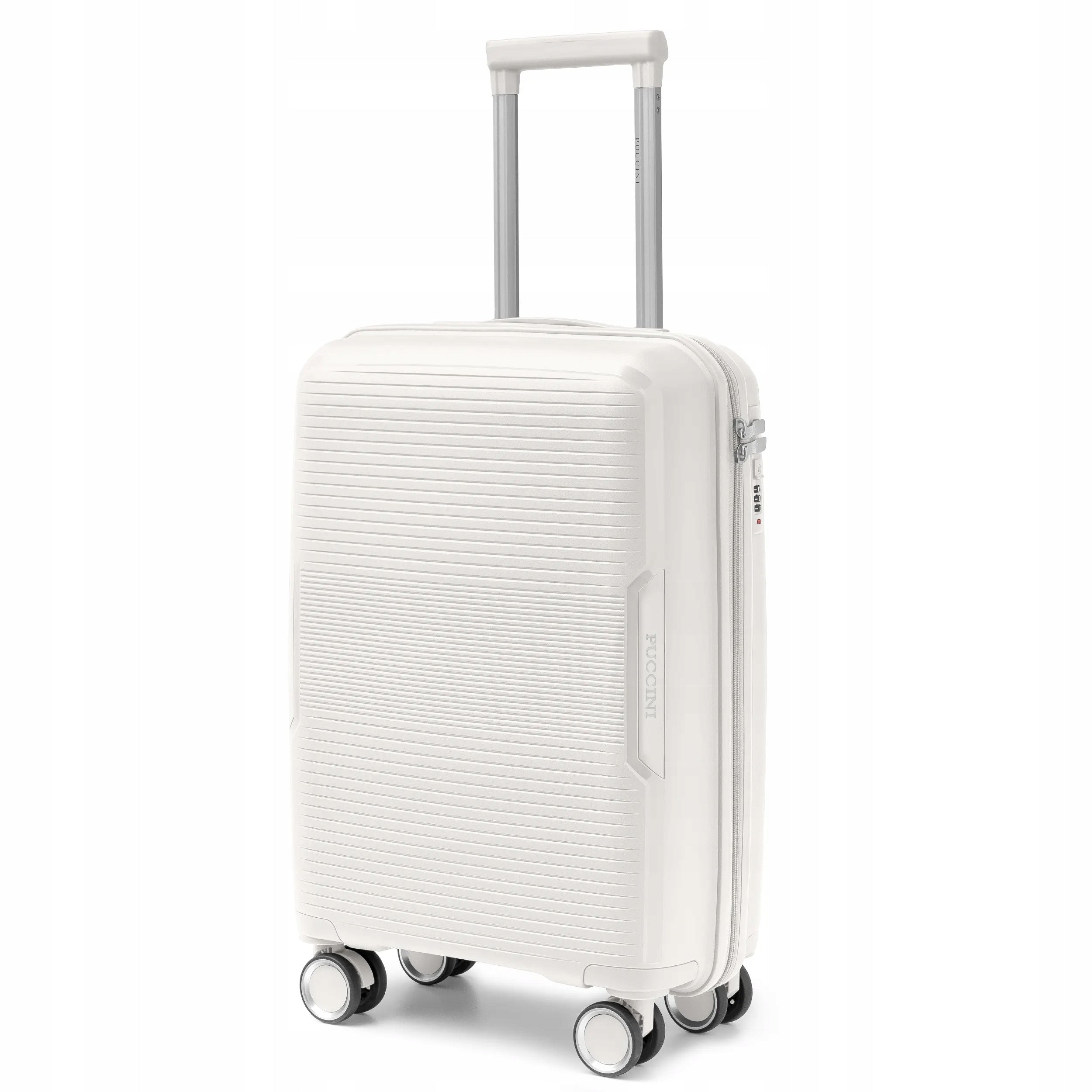 PUCCINI Travel Cabin Suitcase Hard On Wheels PP White PP029C-0