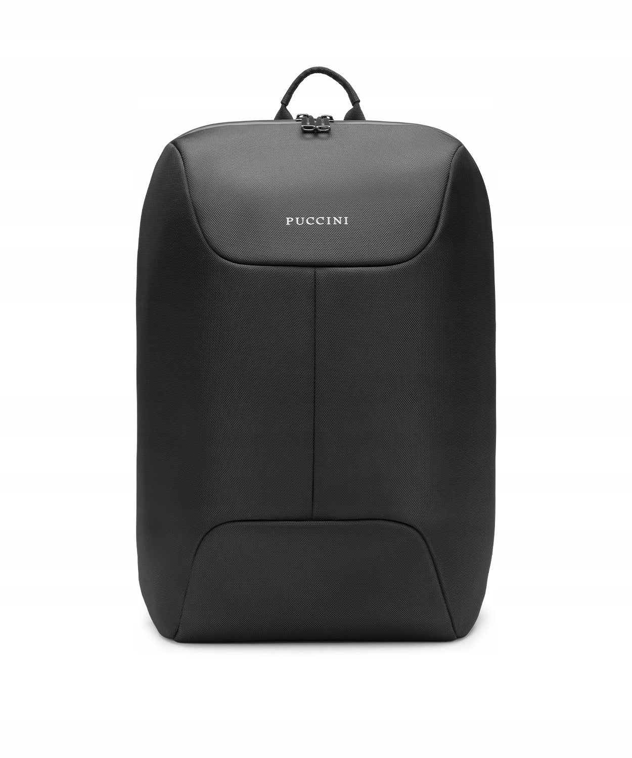PUCCINI city backpack black SHELL FASHIONABLE MODERN TRAVEL BLACK Brand PUCCINI