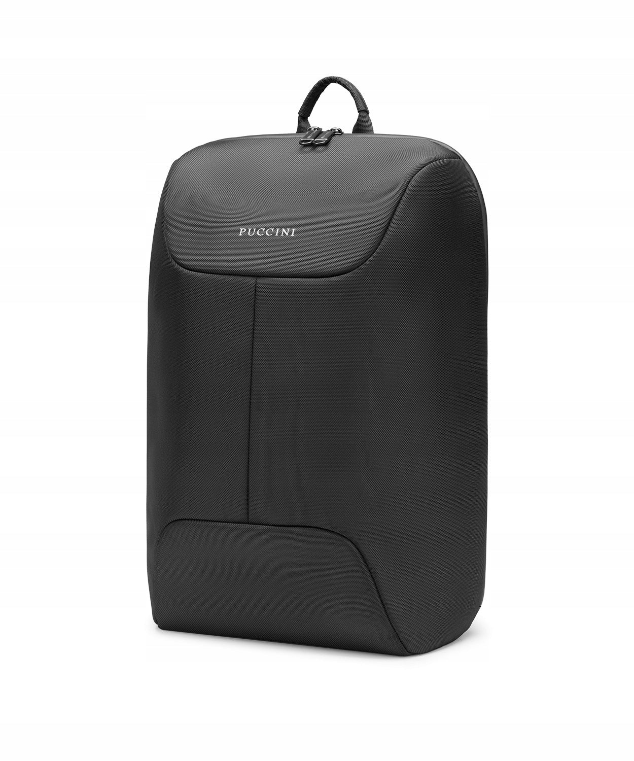 PUCCINI city backpack black SHELL FASHIONABLE MODERN TRAVEL BLACK