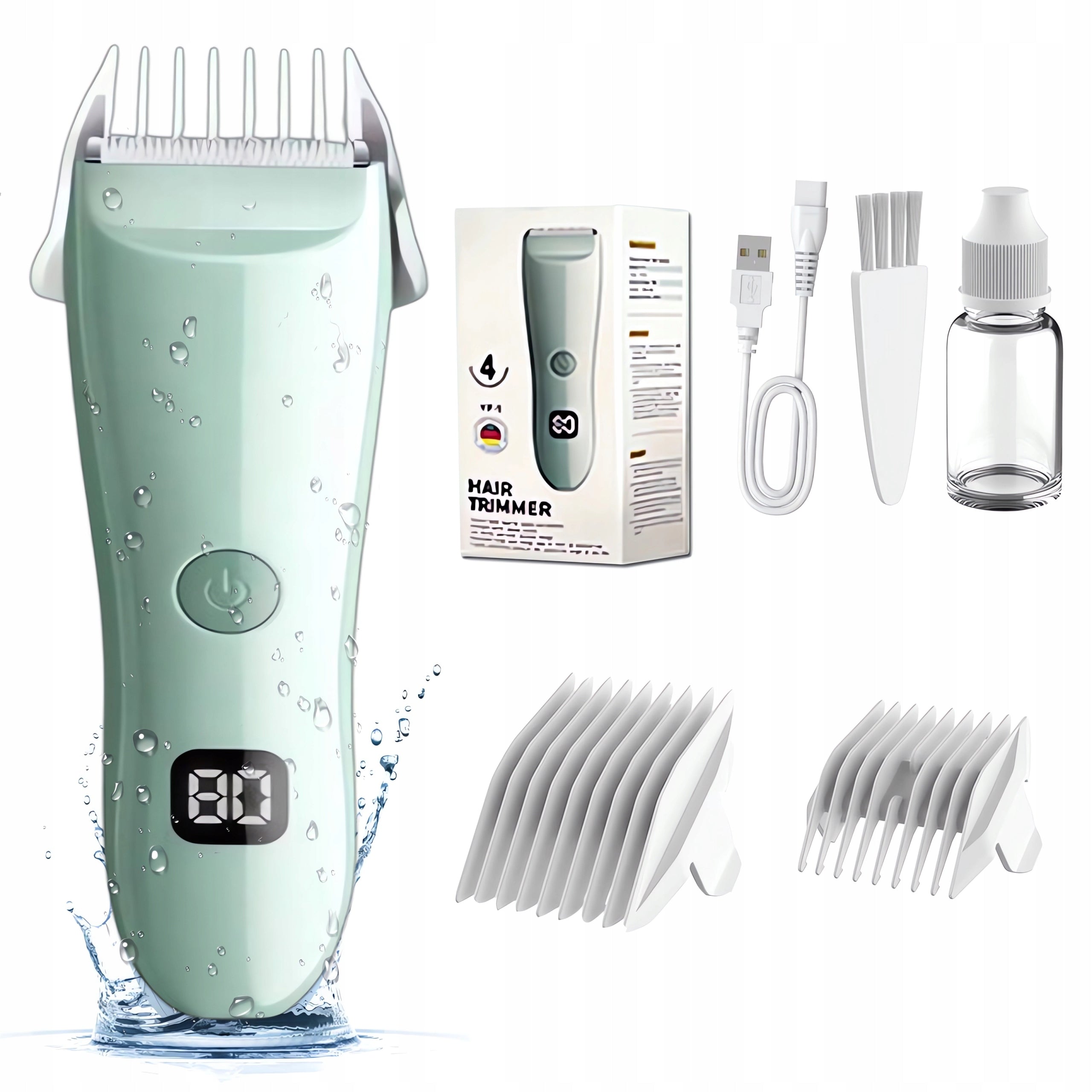 PULL-ON HAIR CLIPPER FOR CHILDREN QUIET WATER RESISTANCE
