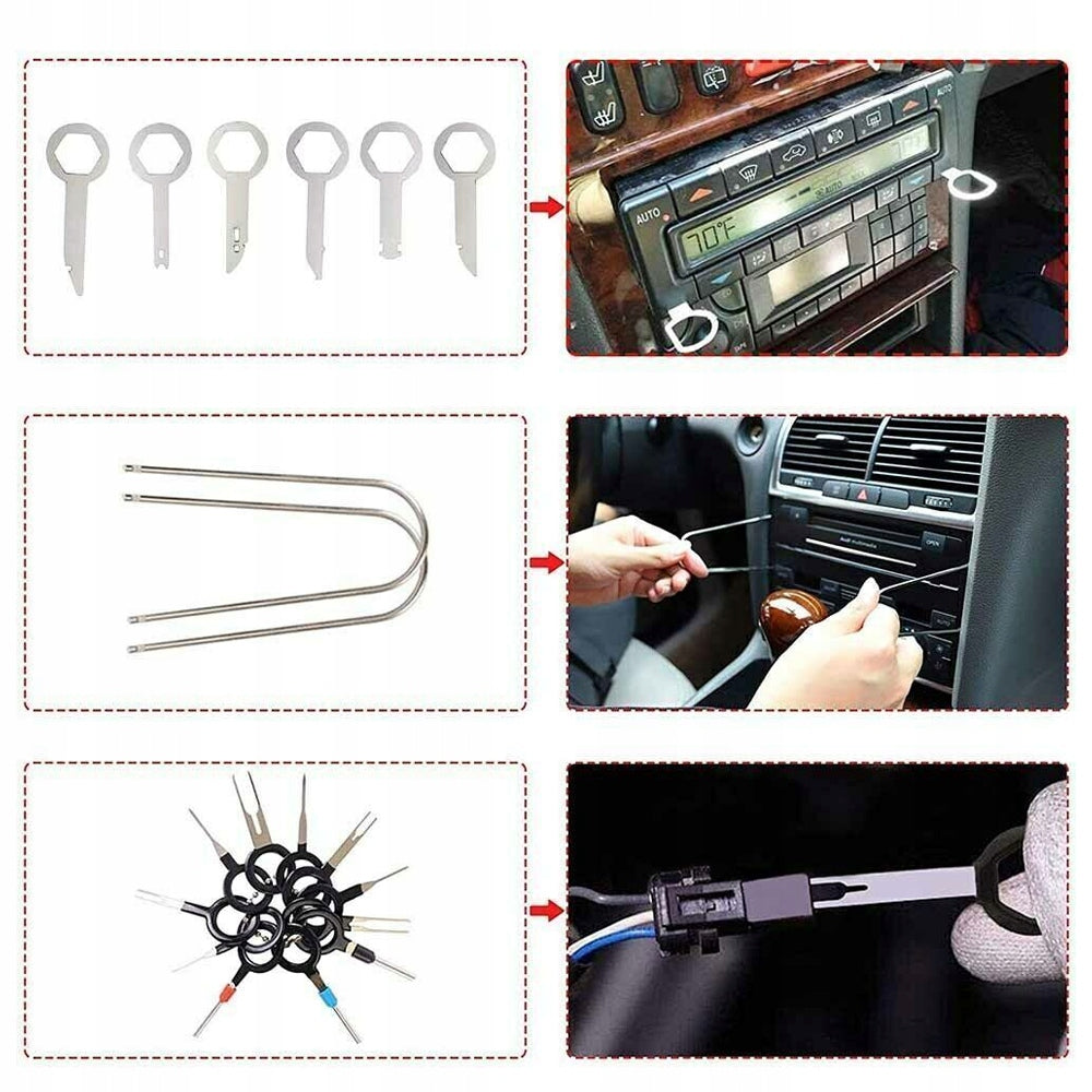 PULLERS FOR DISMANTLING THE UPHOLSTERY OF BACON CLIPS KEYS RADIO SPOONS Product weight with unit packaging 1.1 kg