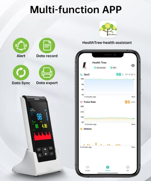 PULSE OXIMETER HOLFENRY FINGER MEDICAL BATTERY BLUETOOTH LED PORTABLE Manufacturer code Creative
