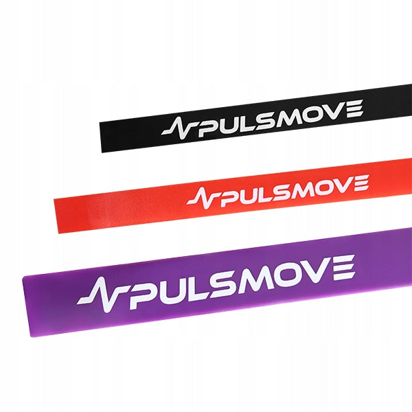 PULSMOVE RUBBER BANDS FOR PHYSIOTHERAPY EXERCISES 3 COLORS SET Manufacturer code 5906871013512