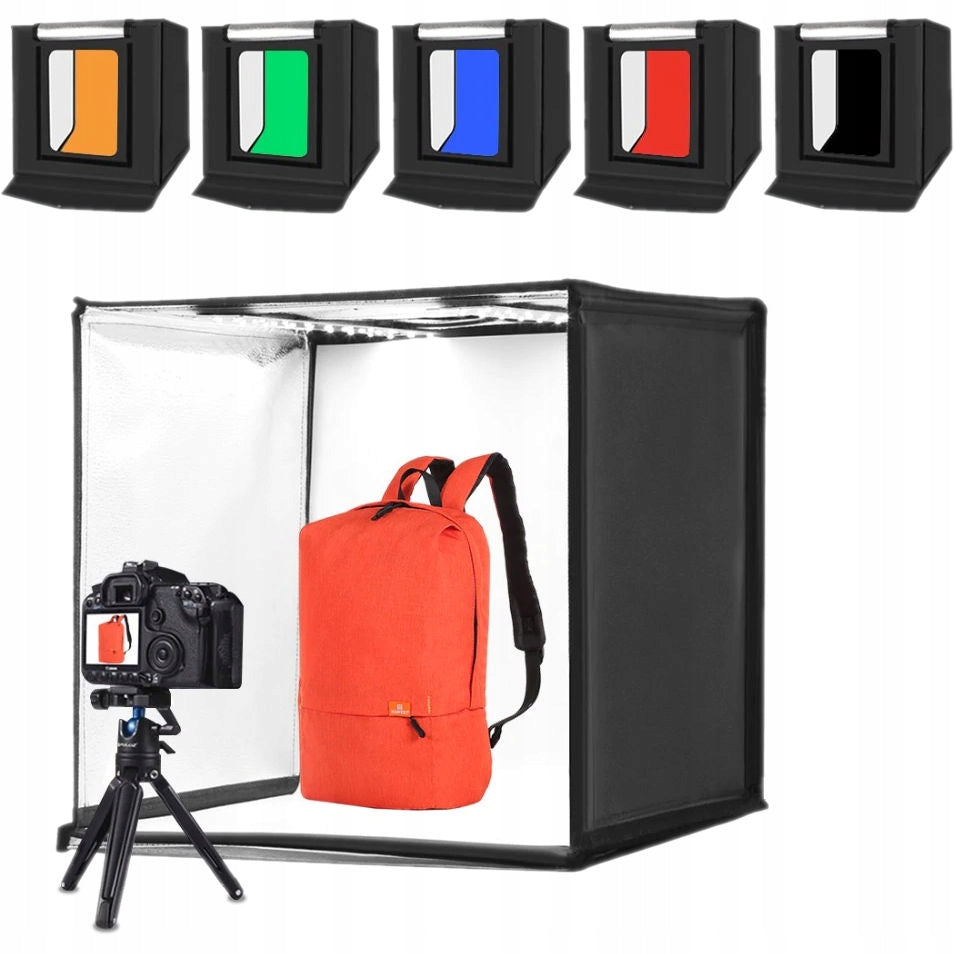 Tragbares Puluz Fotostudio / Leuchtkasten / 60 x 60 x 60 cm 