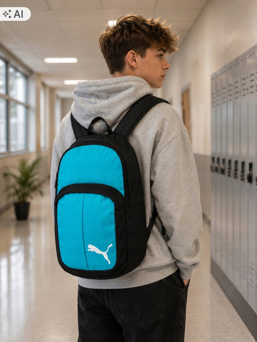 PUMA 074898-06 DOUBLE-COMMBER SCHOOL SPORTS BACKPACK Packaging status original