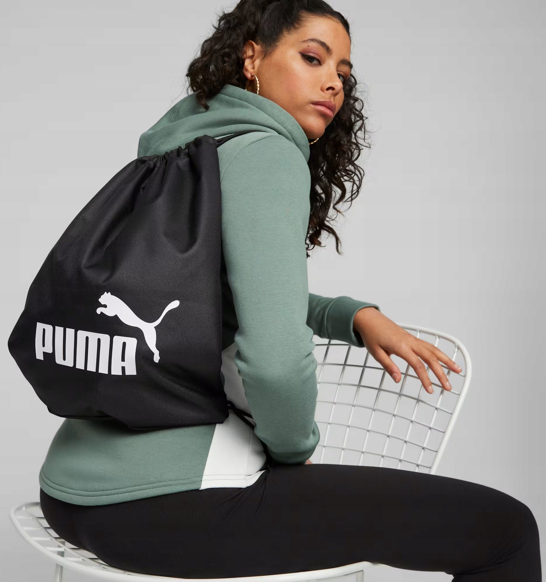 PUMA PHASE GYM SACK SPORTS BAG BACKPACK FOR GYM TRAINING SHOES Brand Puma