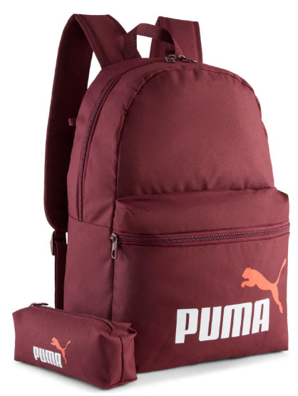 PUMA SET 2IN1 BACKPACK AND PENCIL CASE CLASSIC BURGUNDY SCHOOL SET