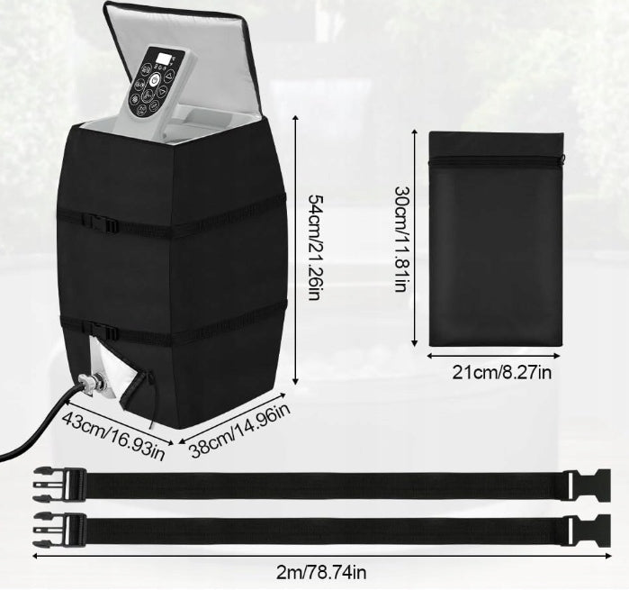 PUMP COVER FOR HOT TUB JACUZZI INSULATED PROTECTIVE Packaging status original