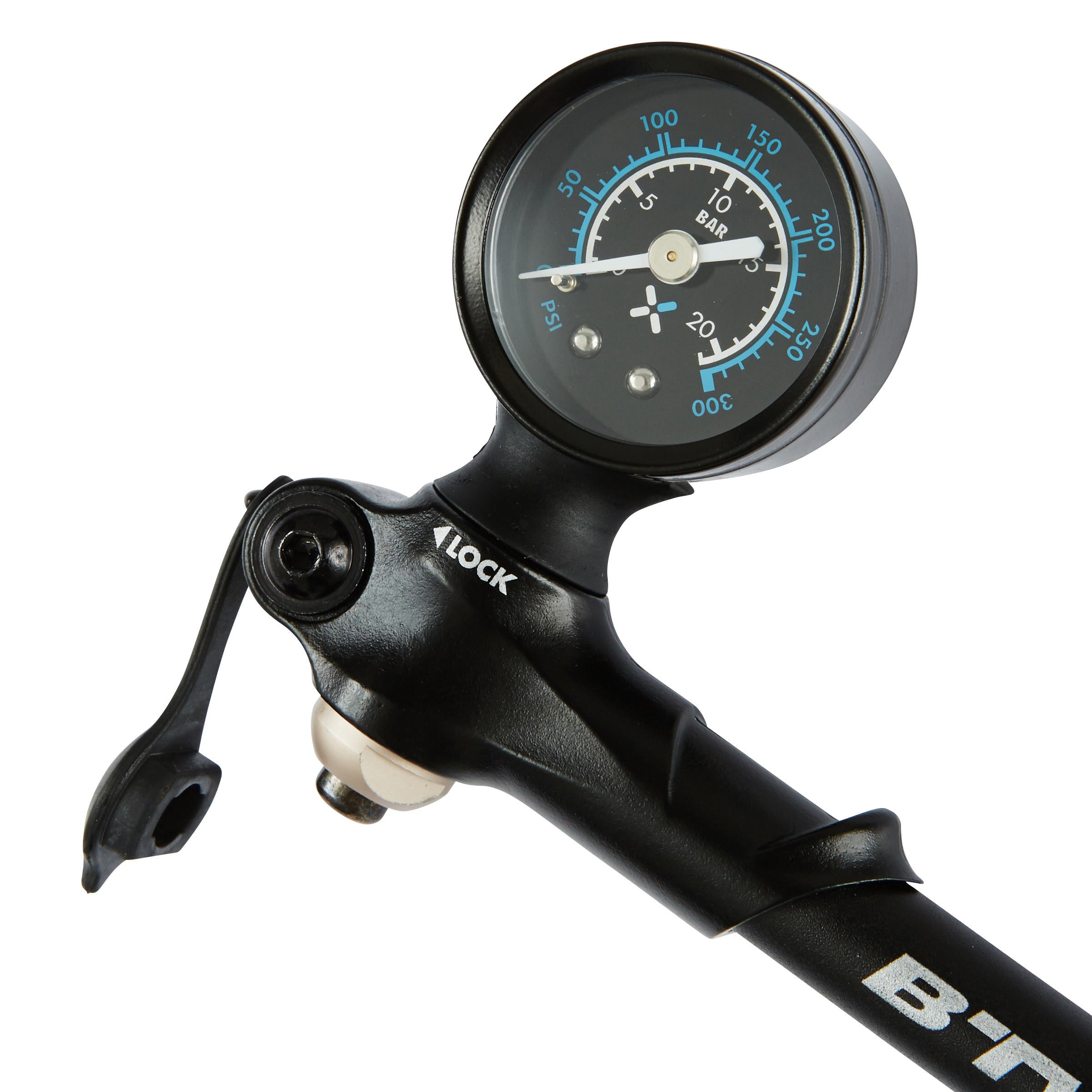 PUMP FOR BICYCLE SHOCK ABSORBER B'TWIN 940 - 3310286 BLACK Packaging status original