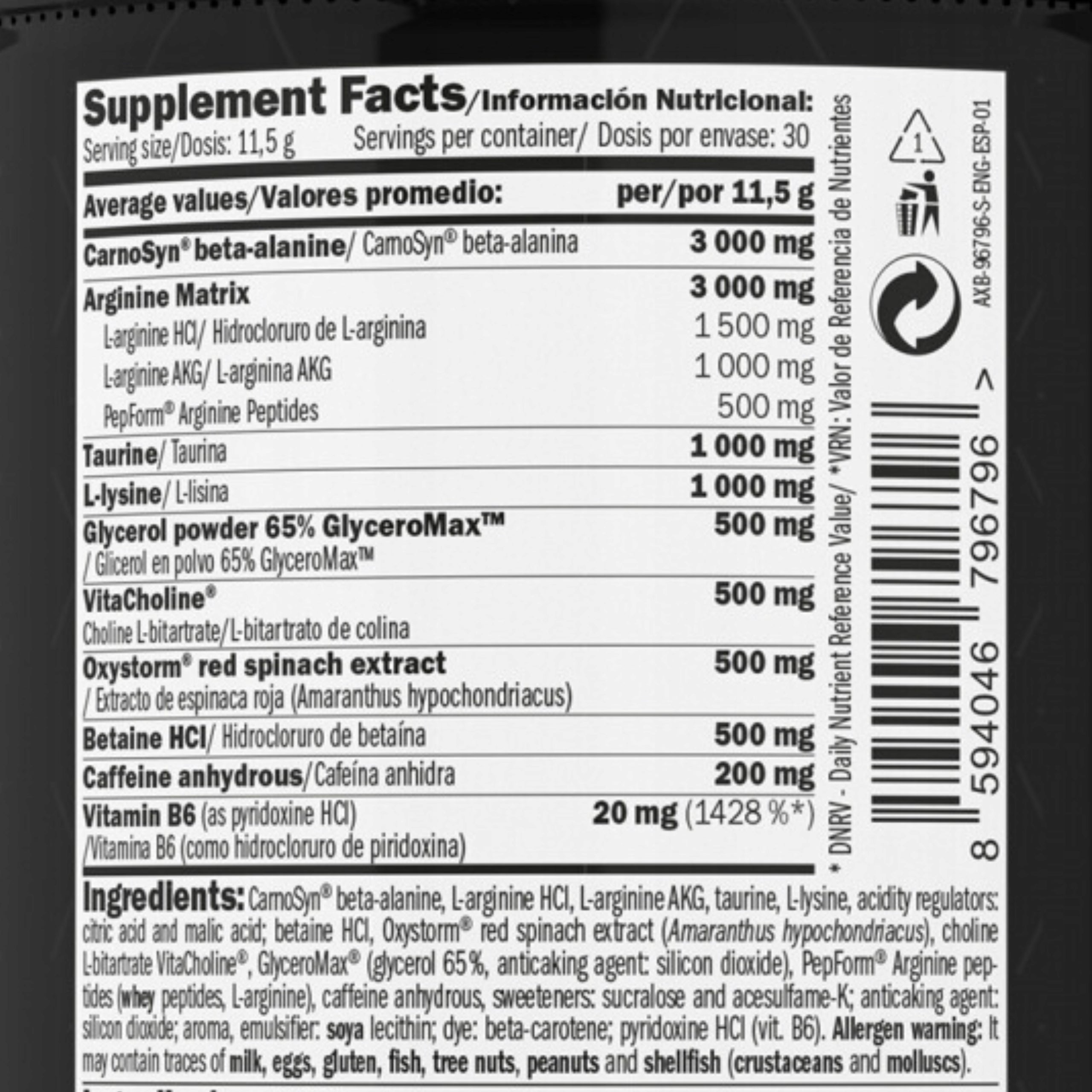 PUMP PRE WORKOUT Coffeine Muscle Pump Stimulation Strength Expiration date at least six months from the date of purchase