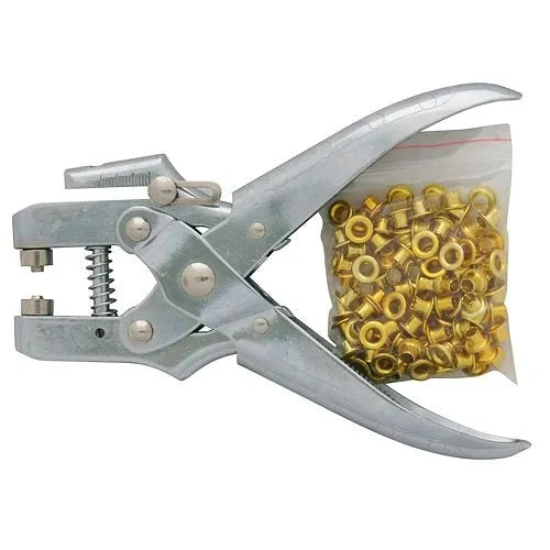 PUNCH PLIERS FOR HOLLOW RIVETS +100 PCS. MESHES STREND PRO