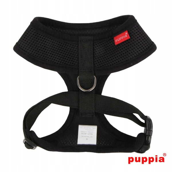 PUPPIA soft black dog or cat harness - size: XL Manufacturer code PDCF-AC30