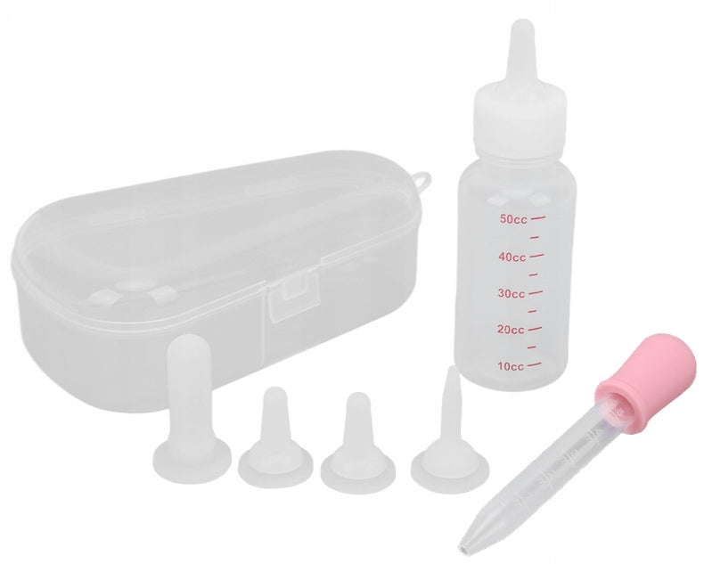 PUPPY KITTEN FEEDING BOTTLE PACIFIER SET + PIPETTE Material silicone