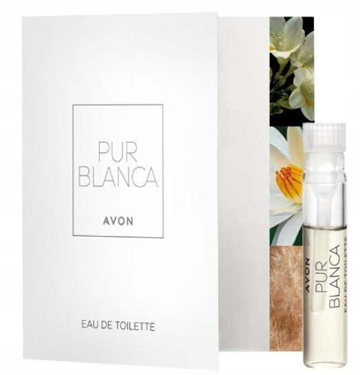 PUR BLANCA Avon eau de toilette 3 x sample Packaging status original
