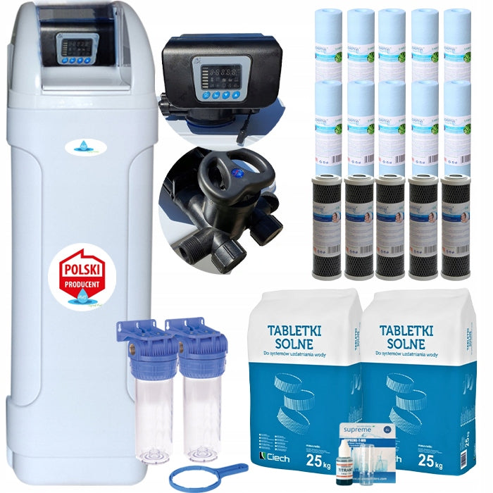 PURE 25+, WATER SOFTENER 25L, BY-PASS, MIXING, LEWATIT MONOSPHERE, FREEBIES