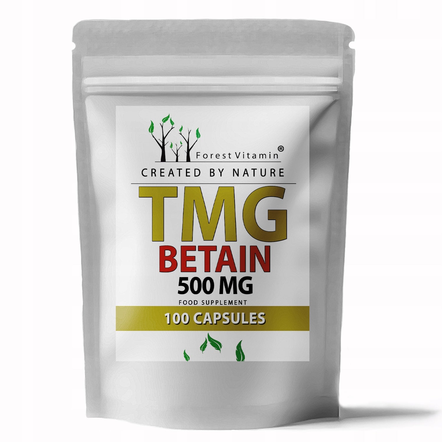 PURE Betaine Anhydrous TMG 100caps trimethylglycine detox methylation Brand Forest Vitamin