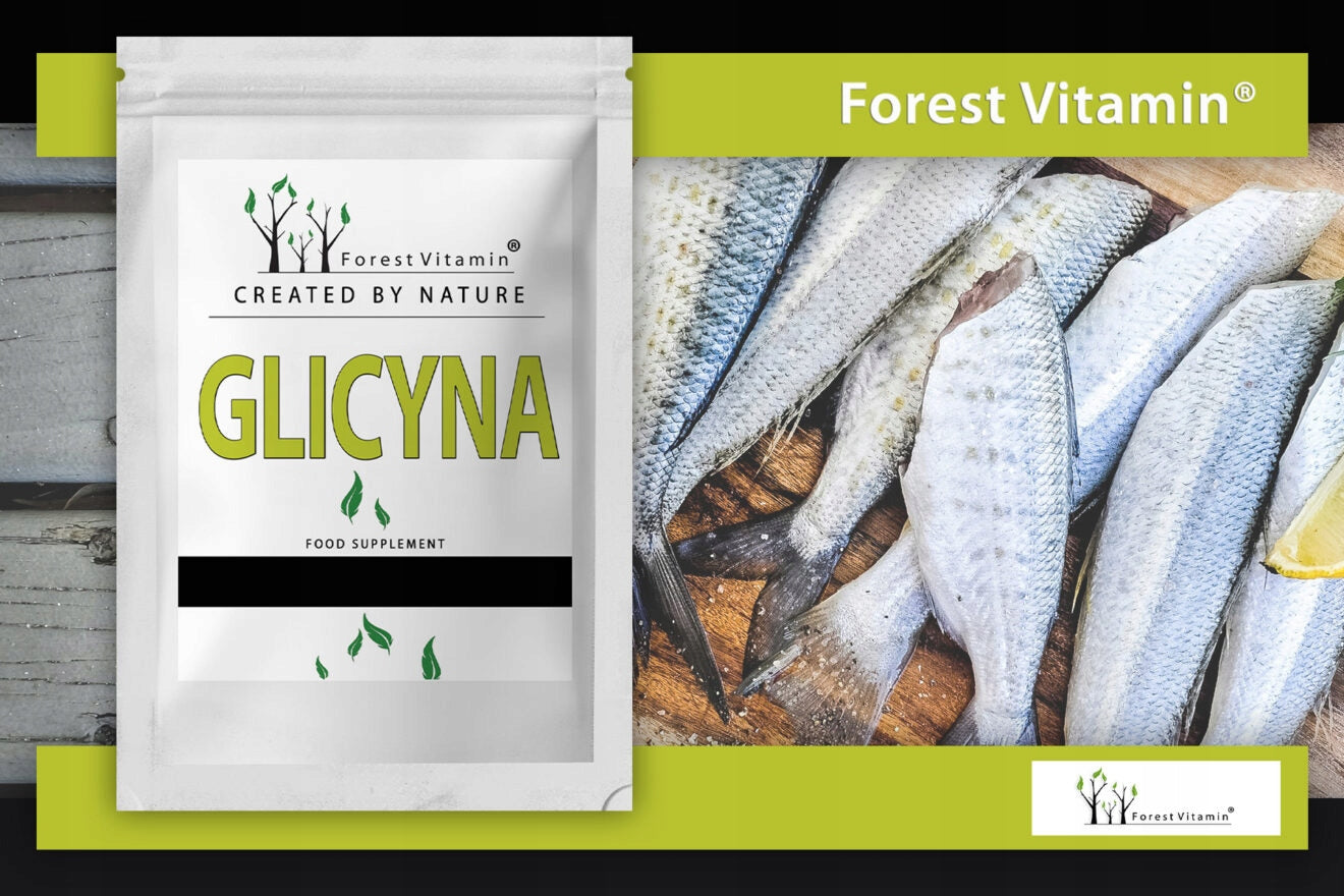 PURE GLYCINE 500g AMINO ACID GLYCINE POWDER SLEEP MEMORY SLEEP RELAXATION Brand Forest Vitamin