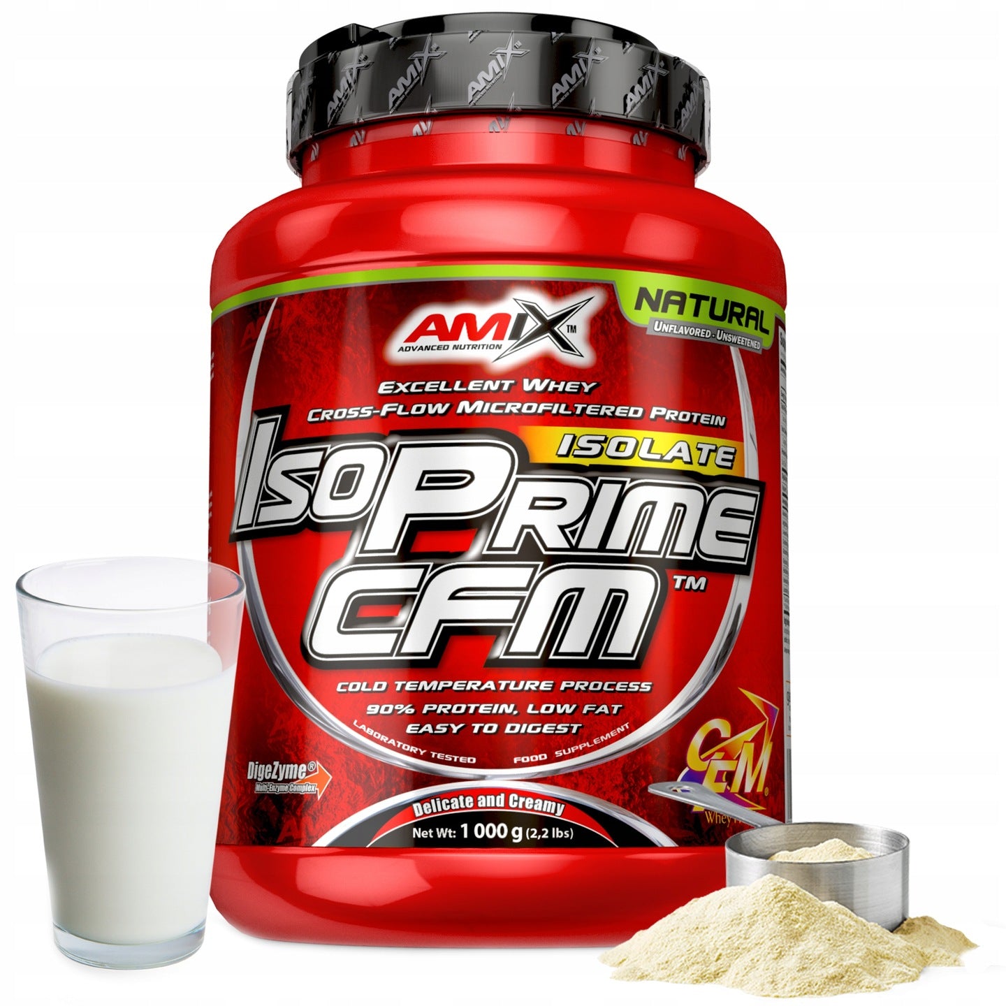PURE NATURAL PROTEIN SUPPLEMENT - raw material without additives CFM Amix IsoPrime