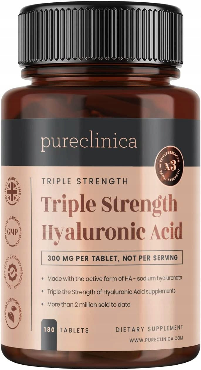 PURECLINICA HYALURONIC ACID 300 MG / 180 TABLETS