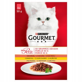 PURINA GOURMET MON PETIT POULTRY FLAVORS 6x50g