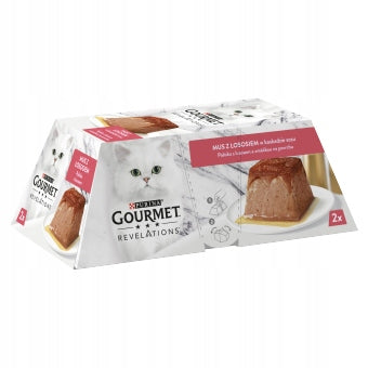 PURINA GOURMET REVELATIONS Mousse Cat Salmon 2x57g DATE: 8.26