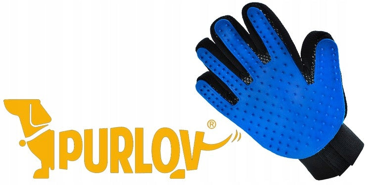 PURLOV GLOVE FOR COMBING DOG AND CAT HAIR