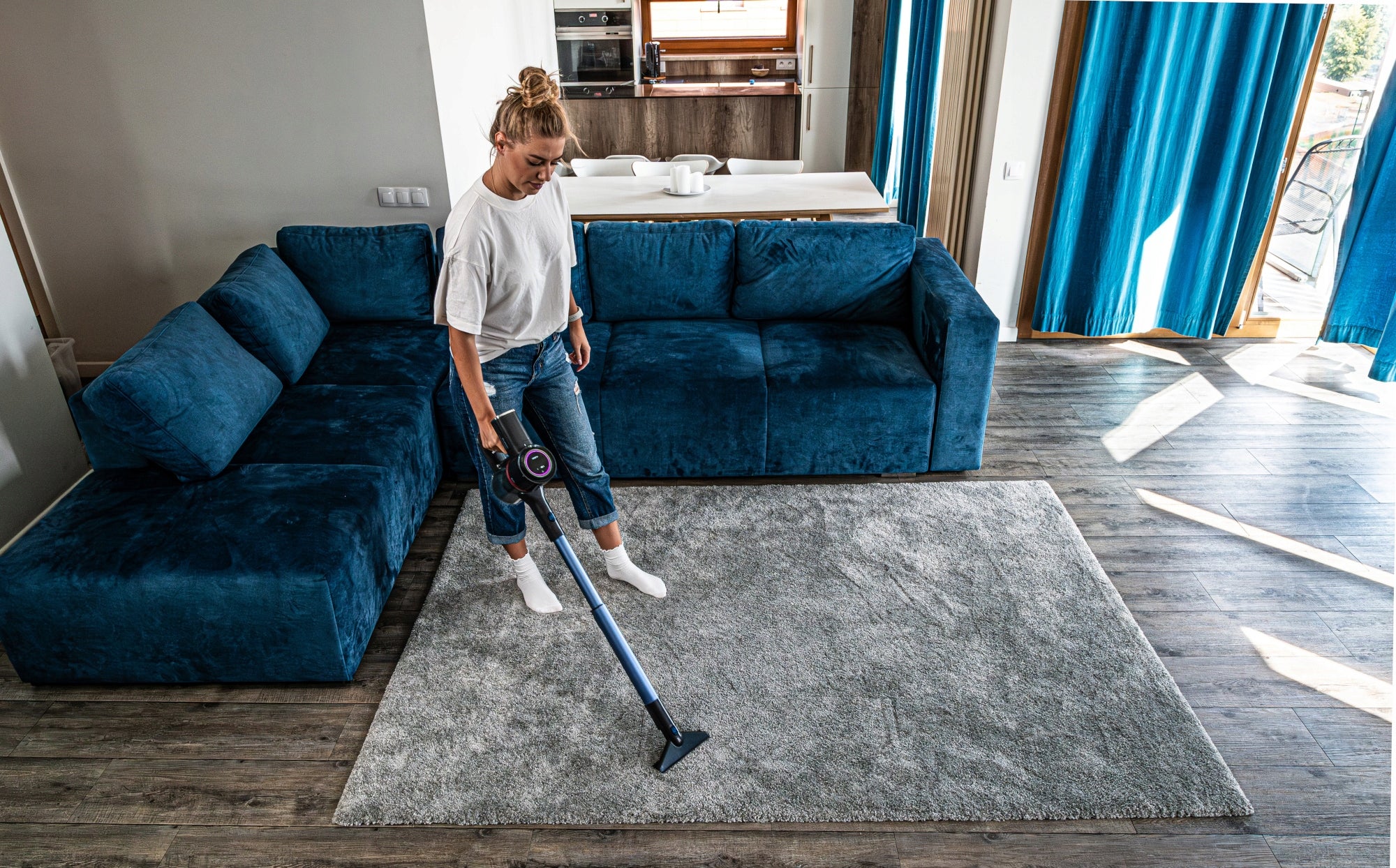 PURON PU40 cordless vacuum cleaner with telescopic tube Power supply rechargeable battery