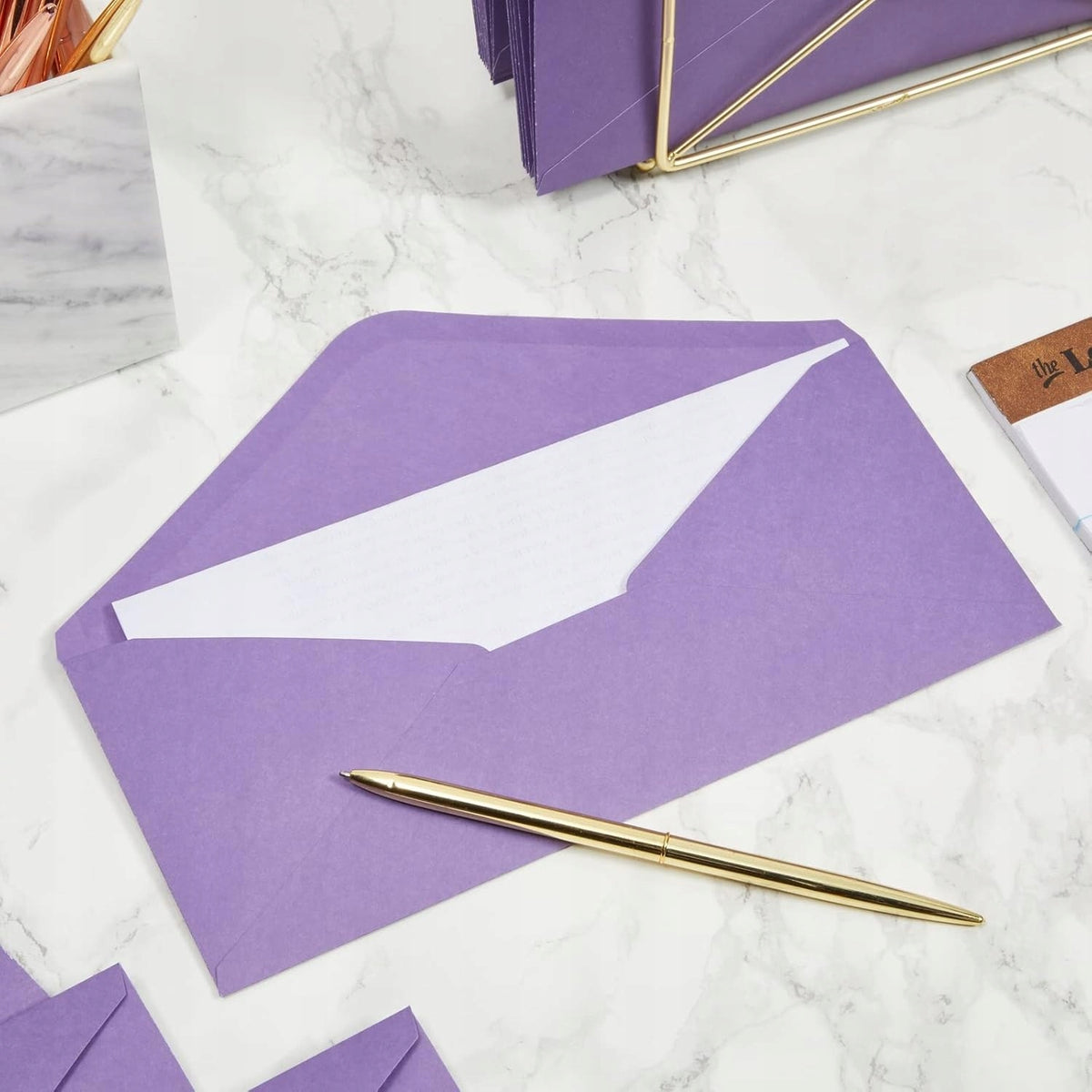 PURPLE ENVELOPES 200 PIECES BUSINESS RUBBERIZED 10X22CM Number of pieces on offer 33 szt.